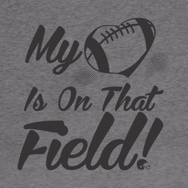 My Heart Is On That Field Football Cheerleader by theperfectpresents